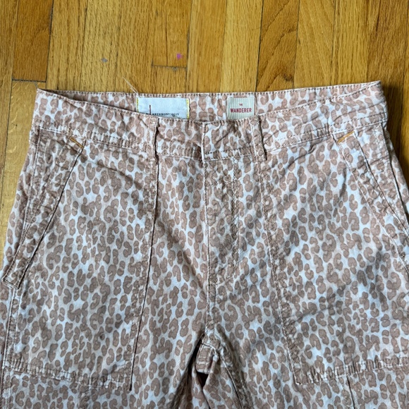 Anthropologie Tan Leopard Print Straight Leg Pants - Picture 4 of 8